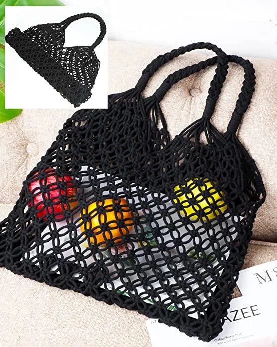 Stylish Handmade Macrame Sling Bags For Women’s macrame hand bag full size Beige