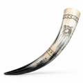 Viking Style Buffalo Horn Drinking Horn – Handcrafted