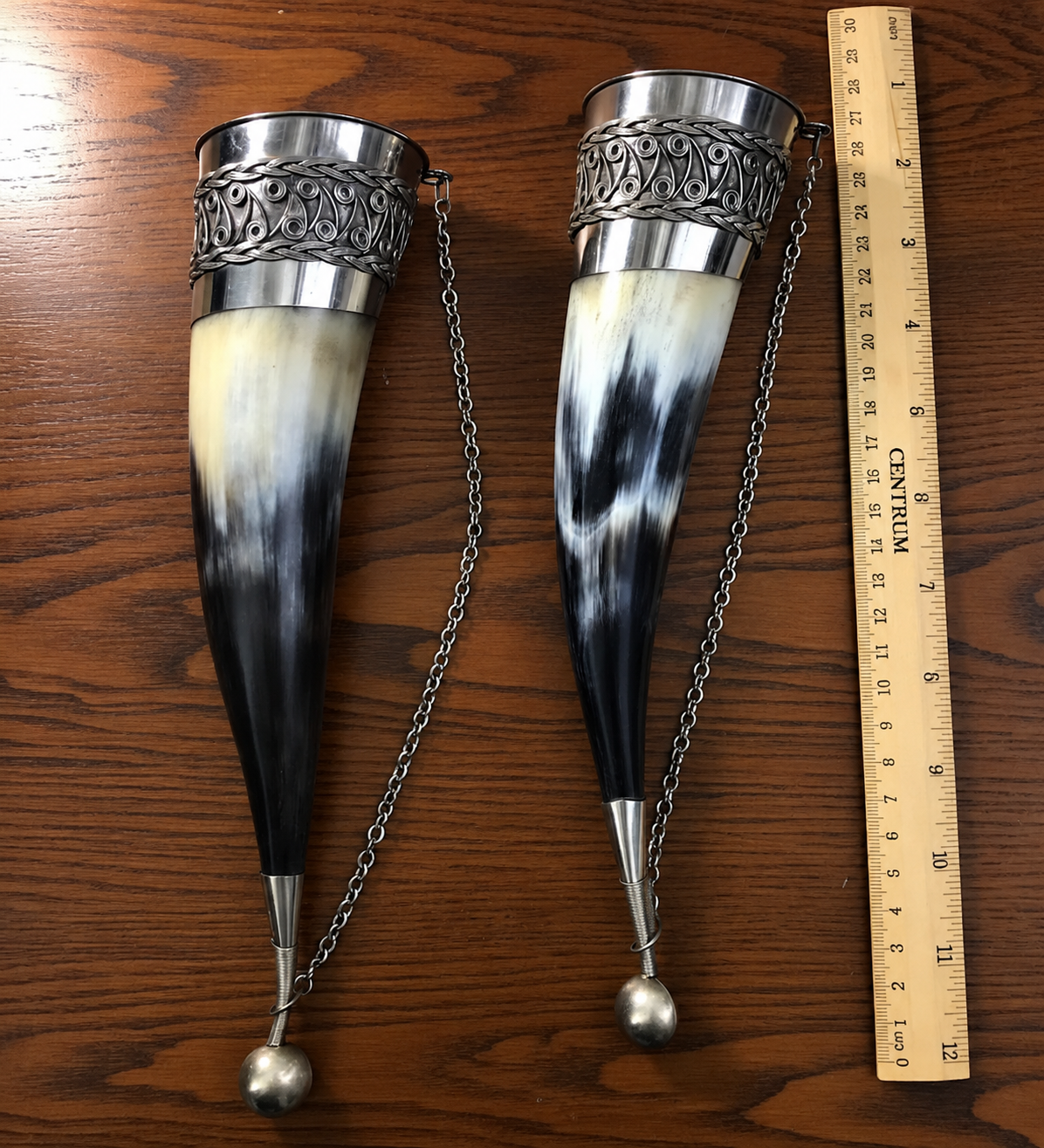 Polished Buffalo Horn Drinking Horn – Handmade Viking Style